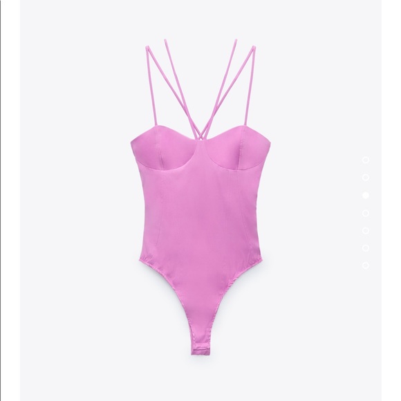 Zara satin bodysuit bloggers fav - Picture 3 of 10